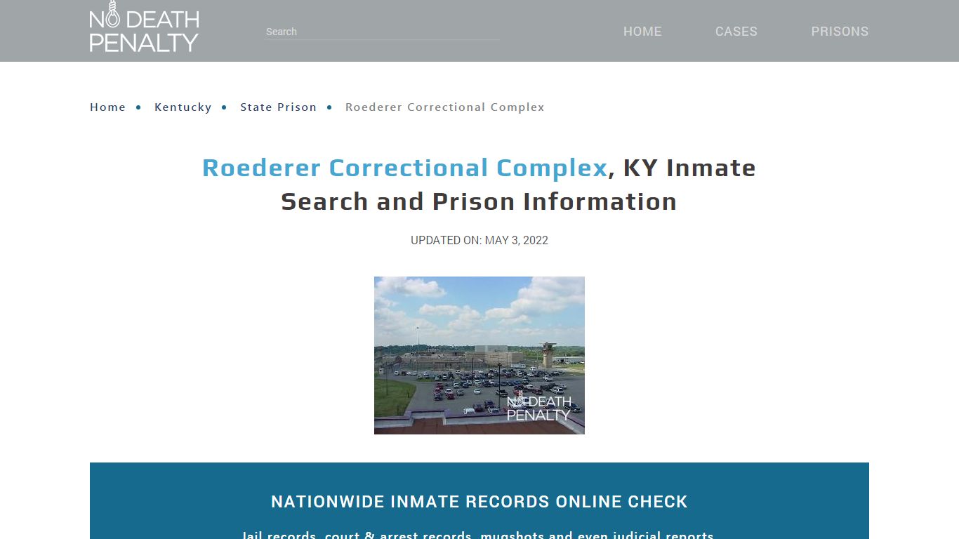 Roederer Correctional Complex, KY Inmate Search ...